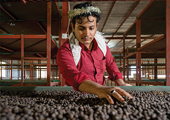 One of the investment agreements signed will develop and build a coffee processing factory